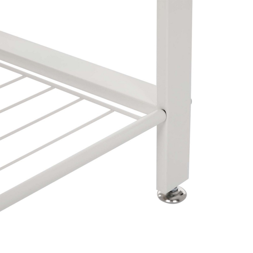 Стояща закачалка NAVOR, кафяво/бяло