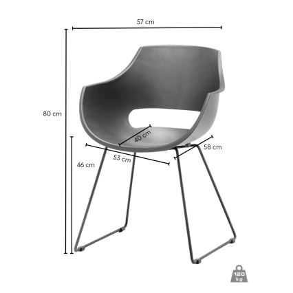 Стол ROCKY 1 бр. таупе
