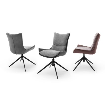 Стол ZAIRA 1 бр. кафяв/червен