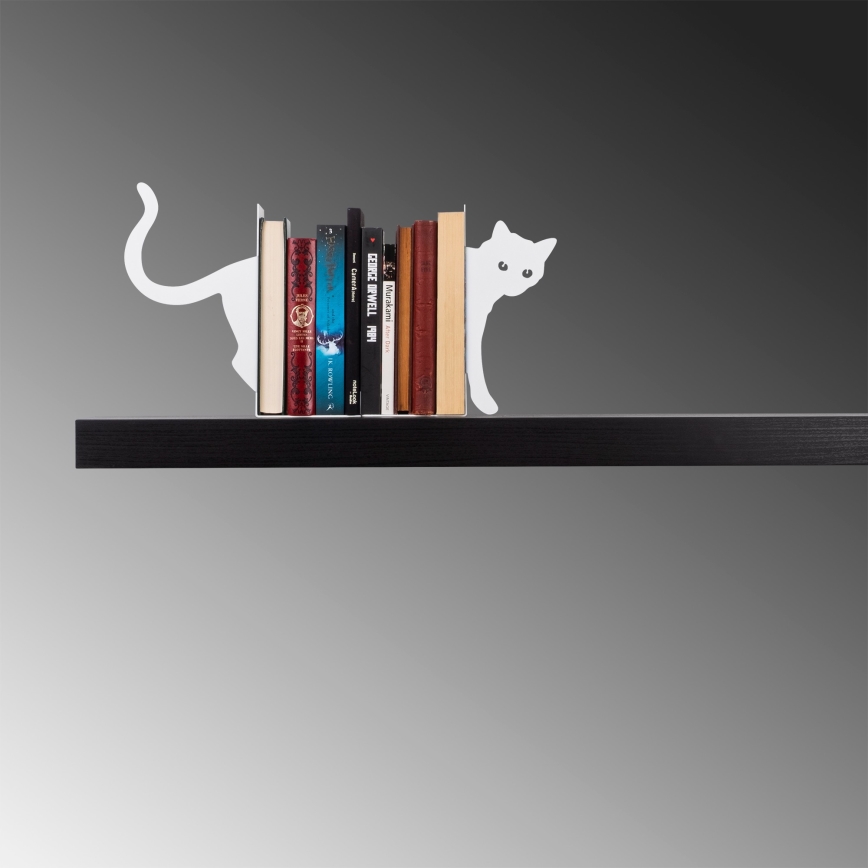 Стопер за книги 22x35 см бял