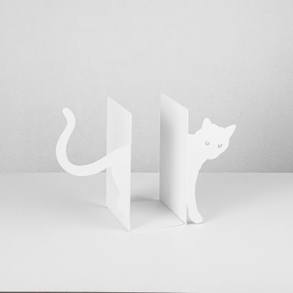 Стопер за книги 22x35 см бял