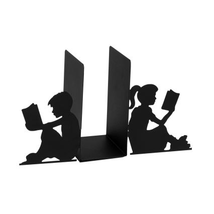Стопер за книги 22x40,5 см черен