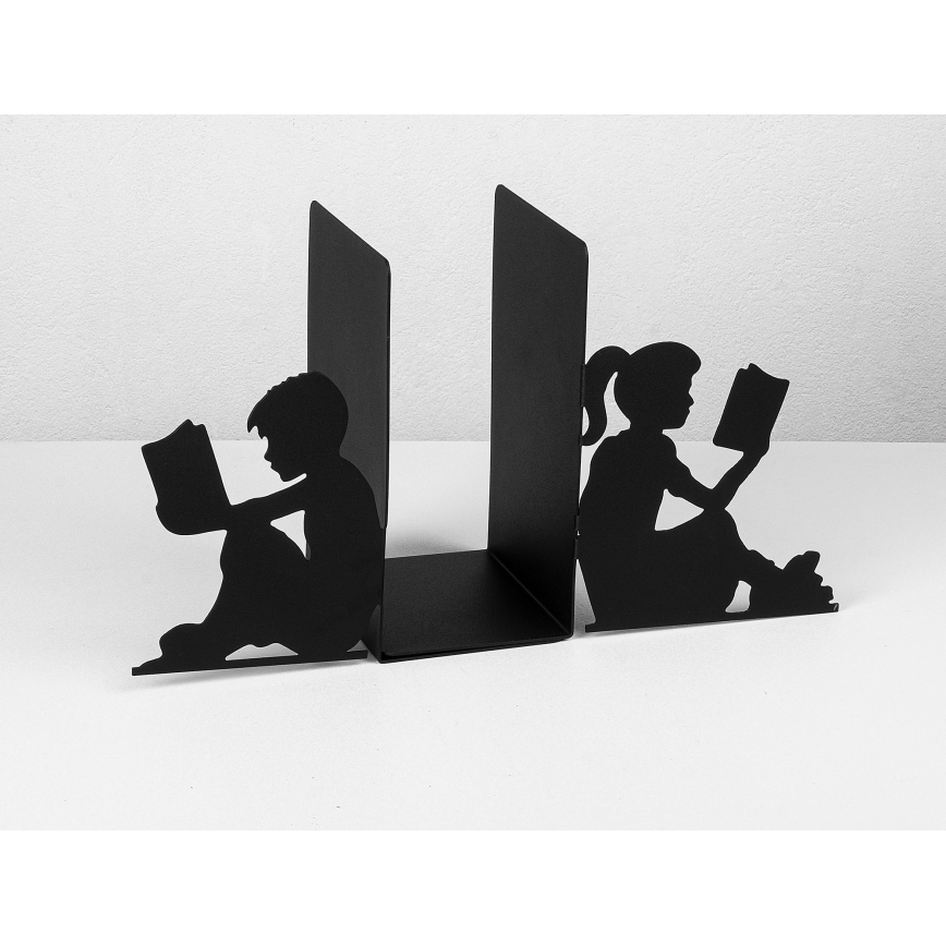Стопер за книги 22x40,5 см черен