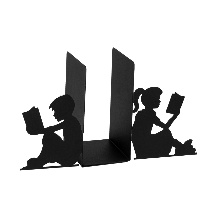 Стопер за книги 22x40,5 см черен