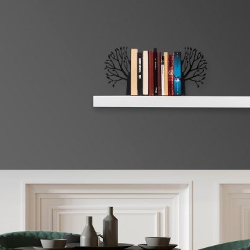 Стопер за книги 22x44 см черен