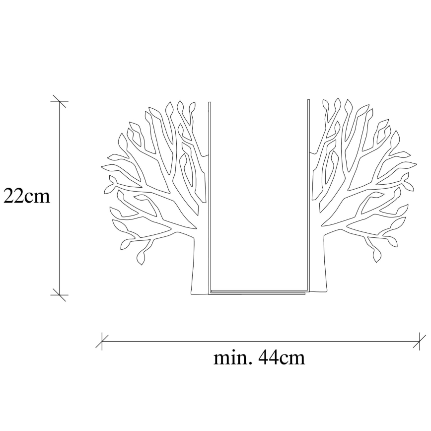 Стопер за книги 22x44 см черен
