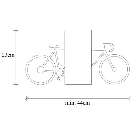 Стопер за книги 23x44 см черен