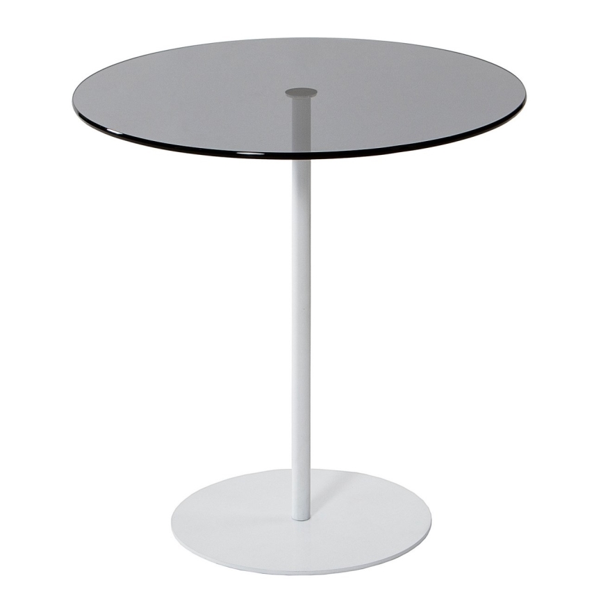 Странична маса CHILL 50x50 см бял/черен