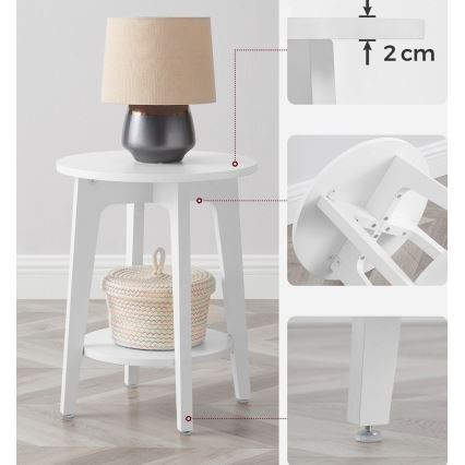 Странична маса KAEL бяла