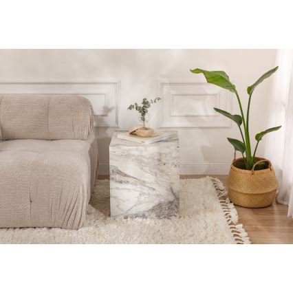 Странична маса KUP 50x45 см мраморен декор