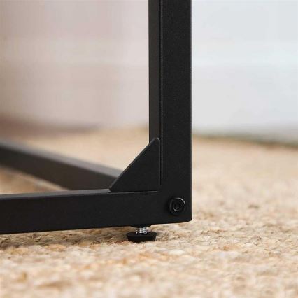 Странична масичка ELDUR кафява/черна