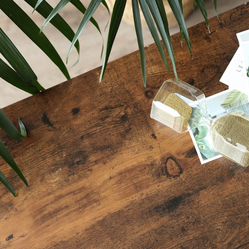 Странична масичка LUVOR кафява/черна