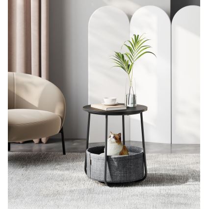 Странична масичка NOIRA черна/сива