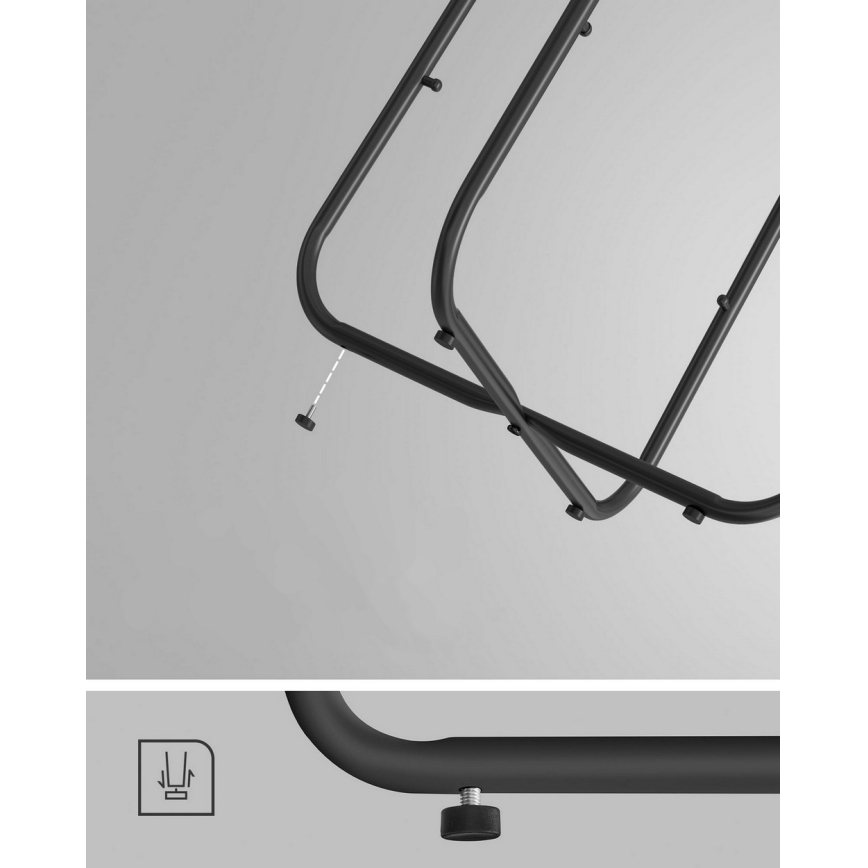 Странична масичка NOIRA черна/сива