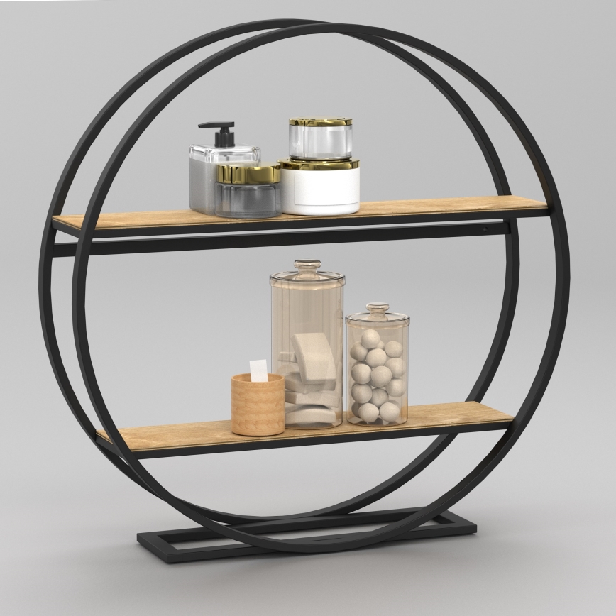 Странична маса SHELF Ø 62,5 см дъб
