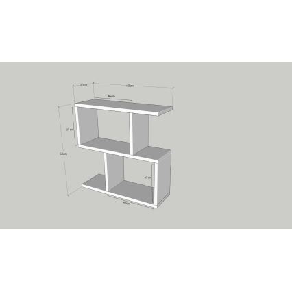 Странична масичка LIFE 60x60 cм антрацит