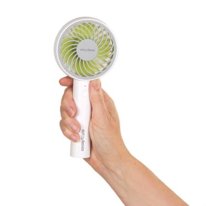 Stylies - Акумулаторен ръчен вентилатор LACERTA 4W/5V 2500 mAh бял