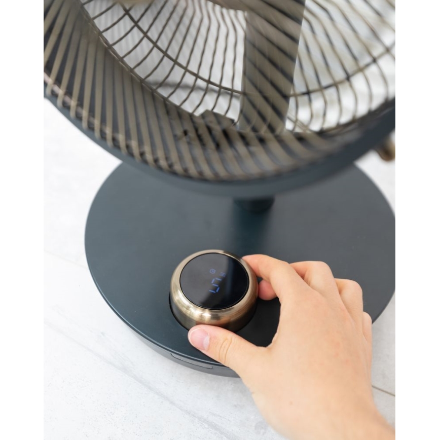 Stylies - Настолен вентилатор CEPHEUS 24W/230V черен