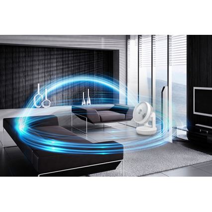 Stylies - Настолен вентилатор TARA 45W/230V бял