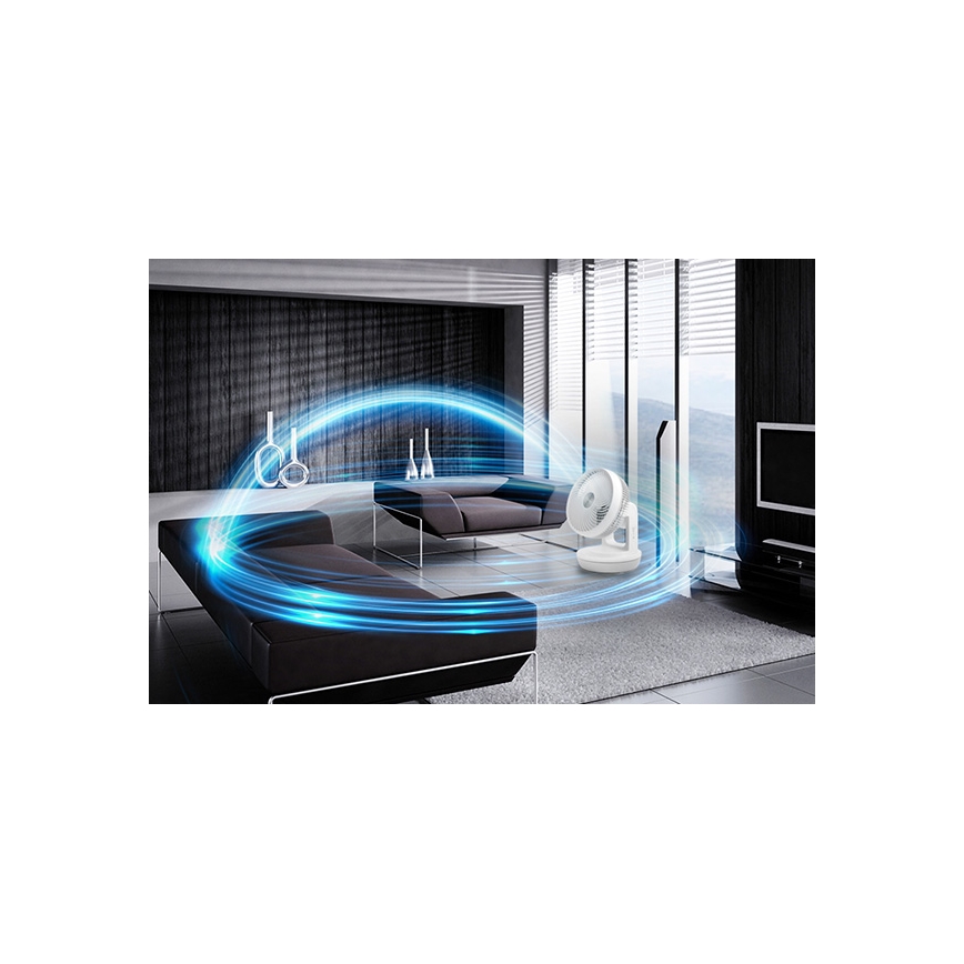 Stylies - Настолен вентилатор TARA 45W/230V бял