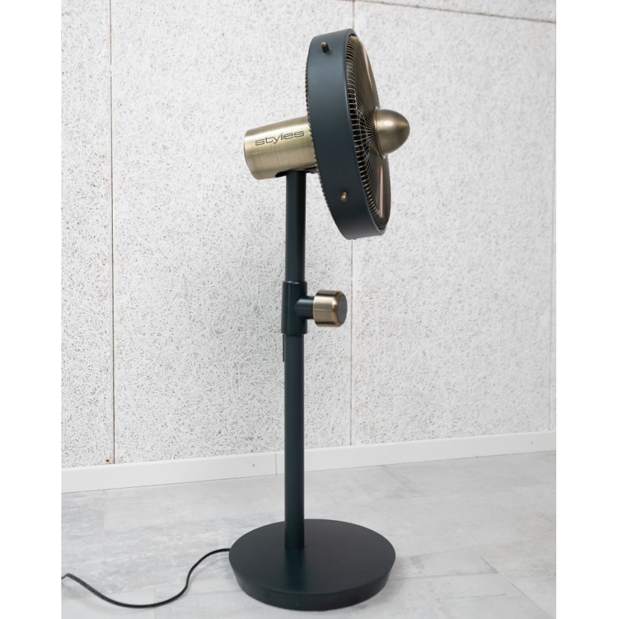 Stylies - Подов вентилатор URANUS 35W/230V 94 см черен