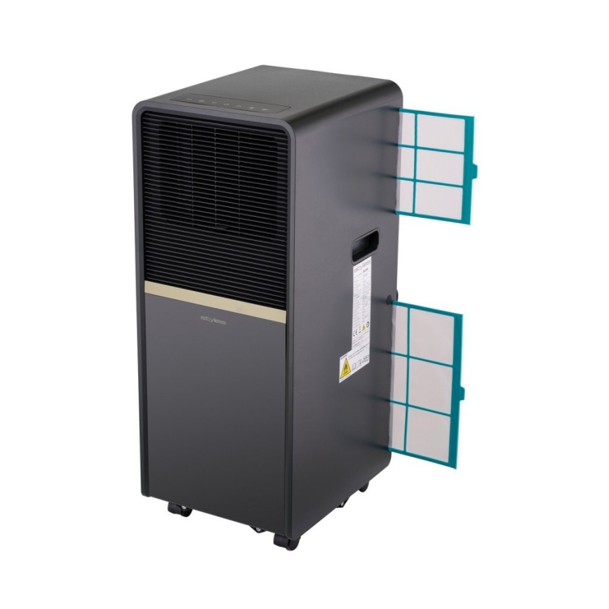 Stylies - Преносим климатик POLARIX 1000W/230V 9000 BTU черен + с дистанционно управление