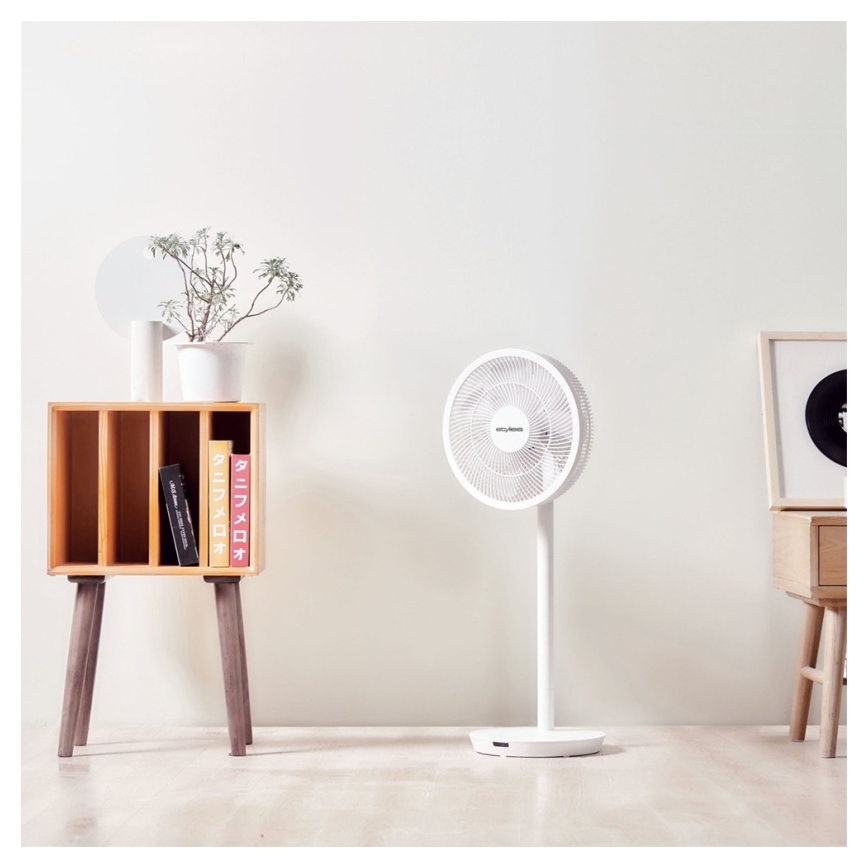 Stylies - Подов вентилатор 2 в 1 ANTILA 25W/230V 88 cm бял + дистанционно управление