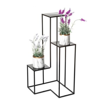 Стойка за цветя KASKADA 85x40 см черна