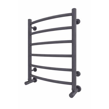 Стълбовиден радиатор за баня INOX CLASSIC 120W/230V 57x43 cm инокс/антрацит