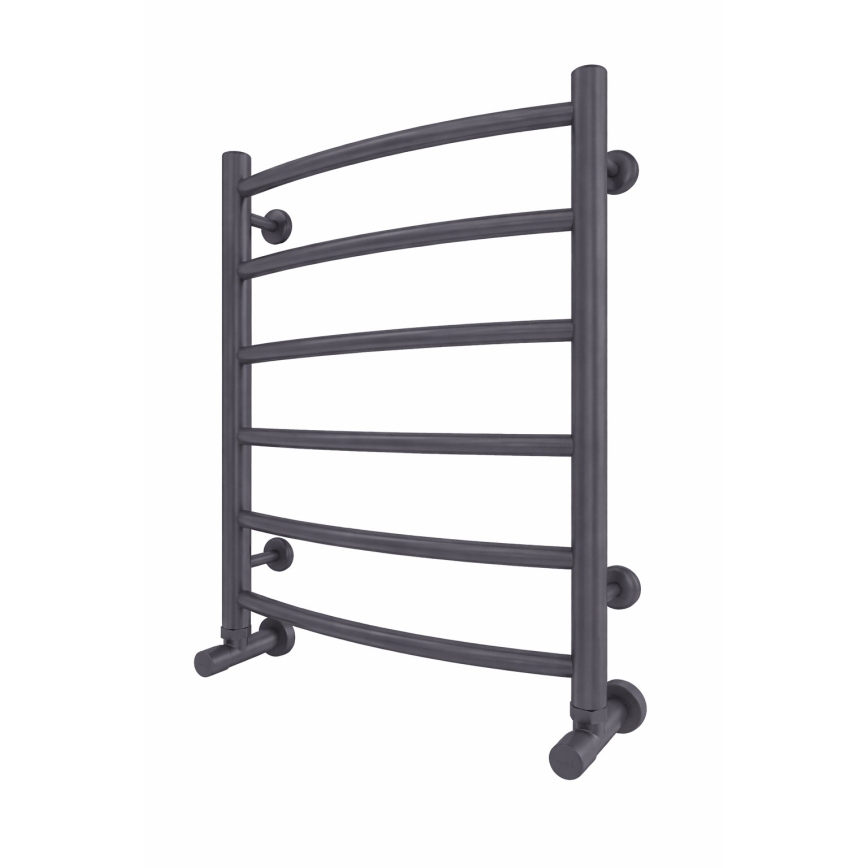 Стълбовиден радиатор за баня INOX CLASSIC 120W/230V 57x43 cm инокс/антрацит