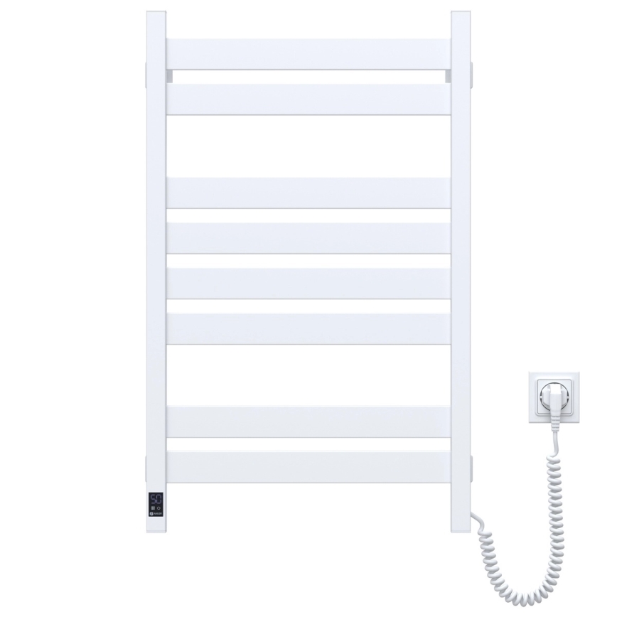 Лира за баня с термостат LARGO 432W/230V 80,6 cm IP44, бяла, дясна, с квадратен профил