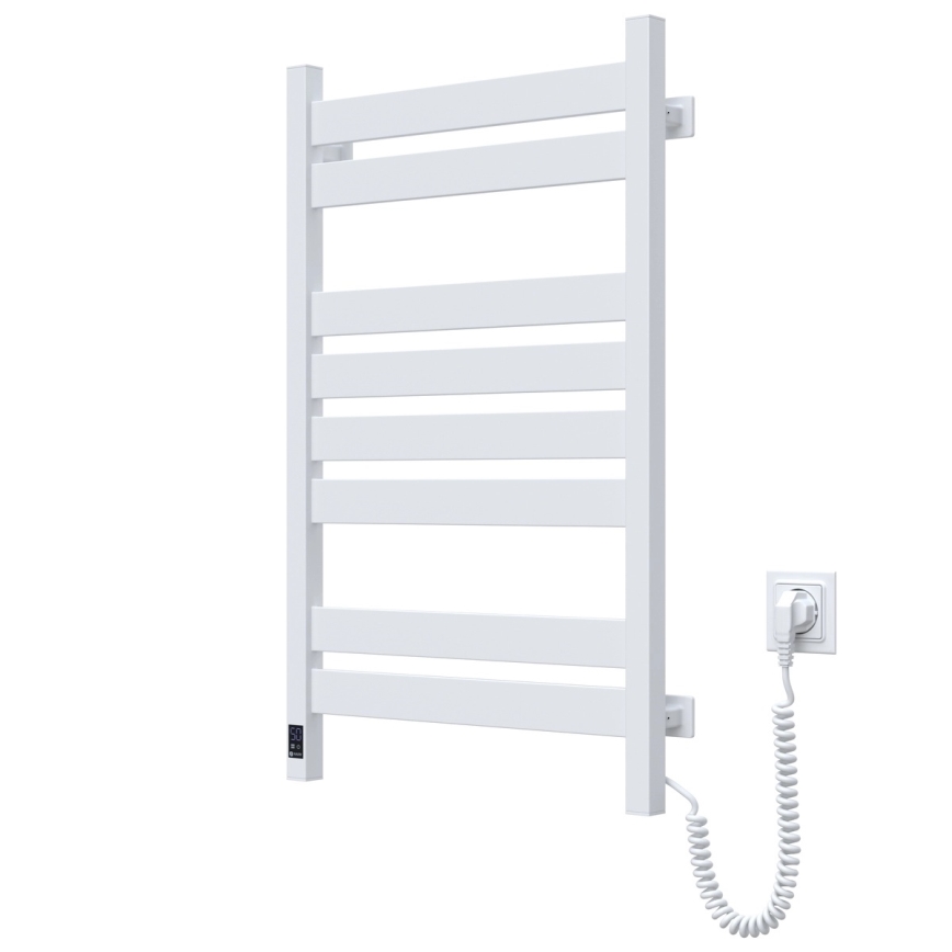 Лира за баня с термостат LARGO 432W/230V 80,6 cm IP44, бяла, дясна, с квадратен профил