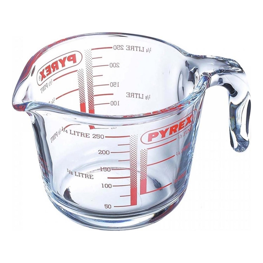 Стъклена мерителна чаша PYREX 0,25 л