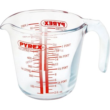 Стъклена мерителна чаша PYREX 0,5 л