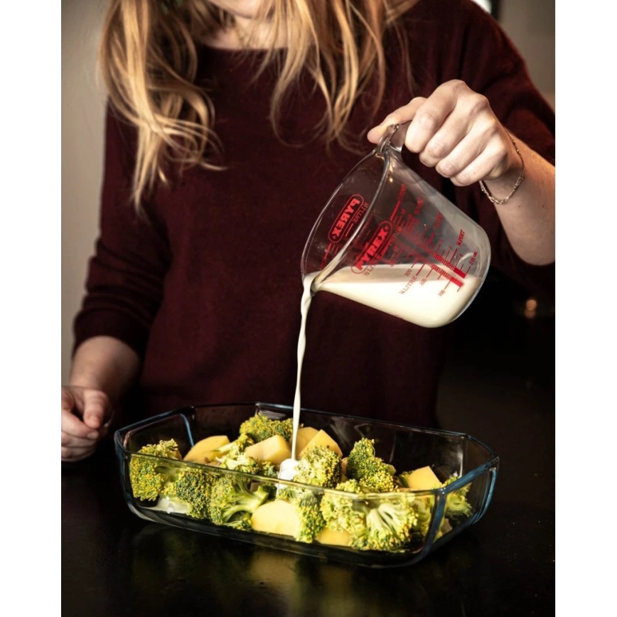Стъклена мерителна кана PYREX 1 л