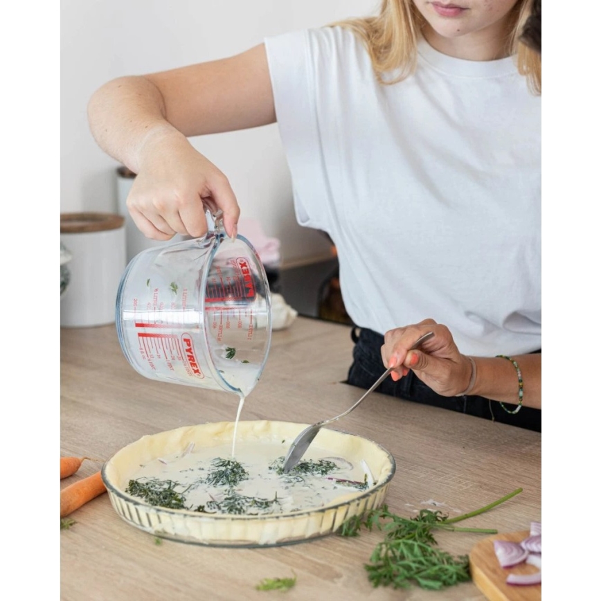 Стъклена мерителна кана PYREX 1 л