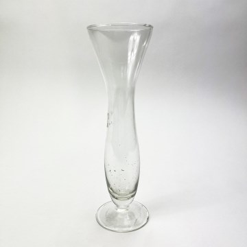 Стъклена ваза прозрачен - 20 см