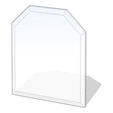 Стъкло под камина 1200x1000x8 мм