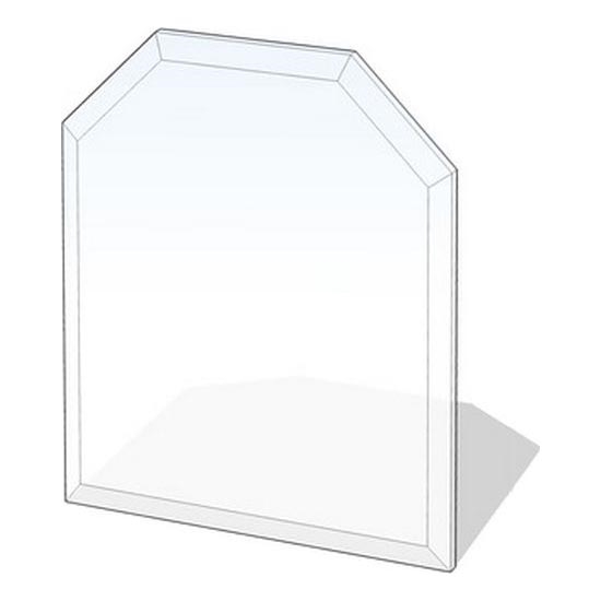 Стъкло под камина 1200x1000x8 мм