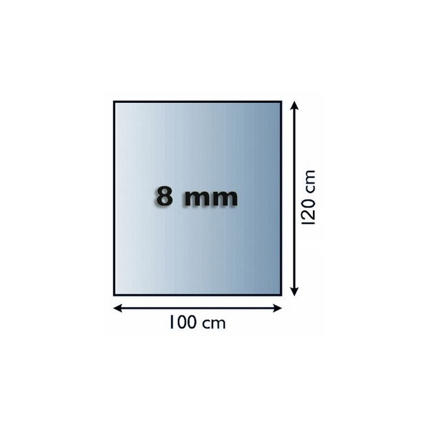 Стъкло под камина 1200x1000x8 мм правоъгълник