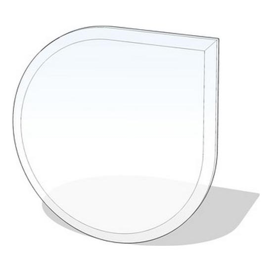 Стъкло под камина 1250x1250x8 мм сълза