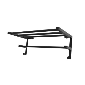 Сушилник за кърпи за баня за радиатор HF SHEFFIELD 52x28,4 cm, черен