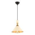 Светилник MONZA 1xE27/40W/230V Ø 25 cm крем/злато