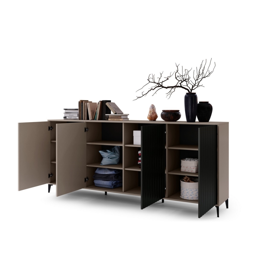 Шкаф RONJA taupe/черен