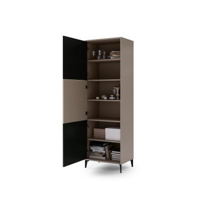 Шкаф RONJA таупе/черен