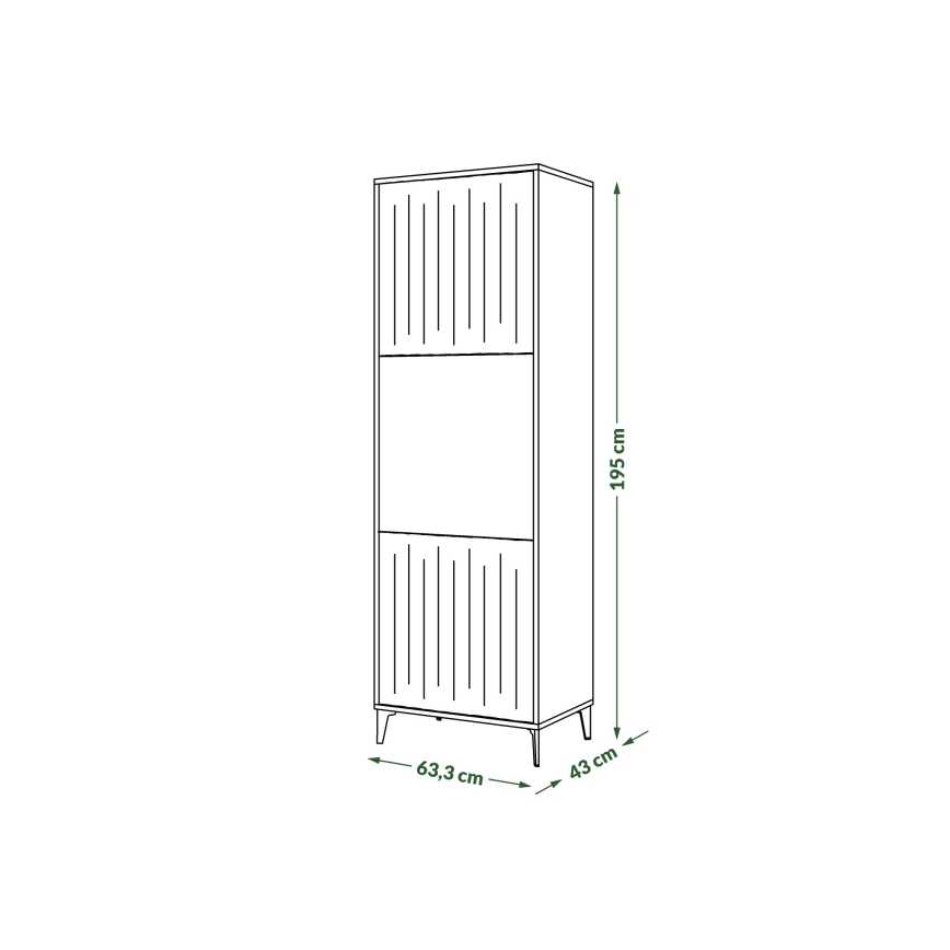 Шкаф RONJA таупе/черен