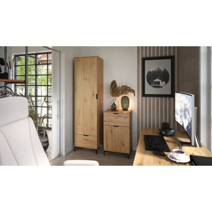 Шкаф с чекмедже LORA дъб artisan