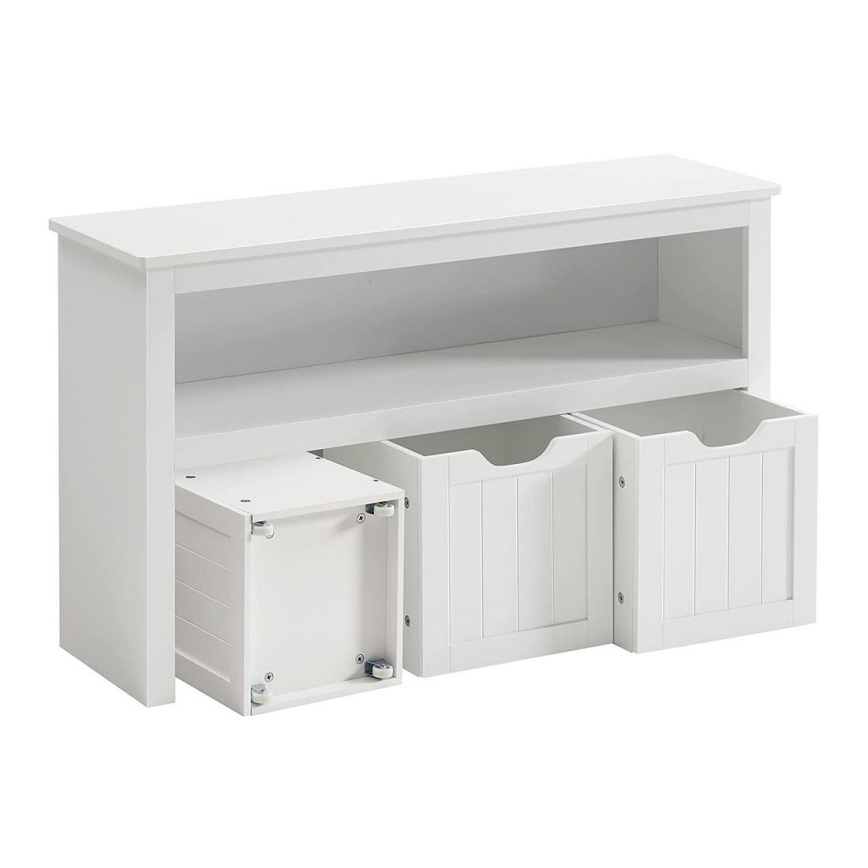 Шкаф с рафтове SORELL, бял