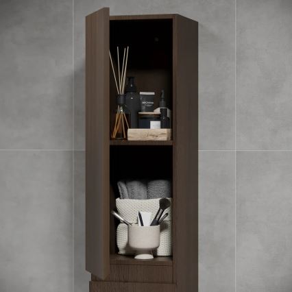 Шкаф за баня KENWOOD 186 см, в цвят орех