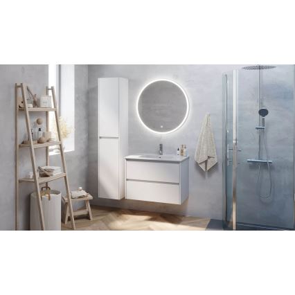 Шкаф за баня MOLDE 35x174x32 см бял